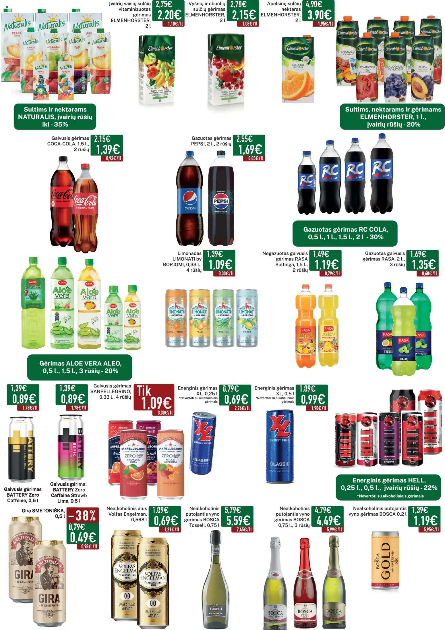 Elimart - TAU akcijos nuo 01.12.2025 | Puslapis: 13 | Prekių: Gaivusis gėrimas, Nealkoholinis alus, Alus, Limonadas