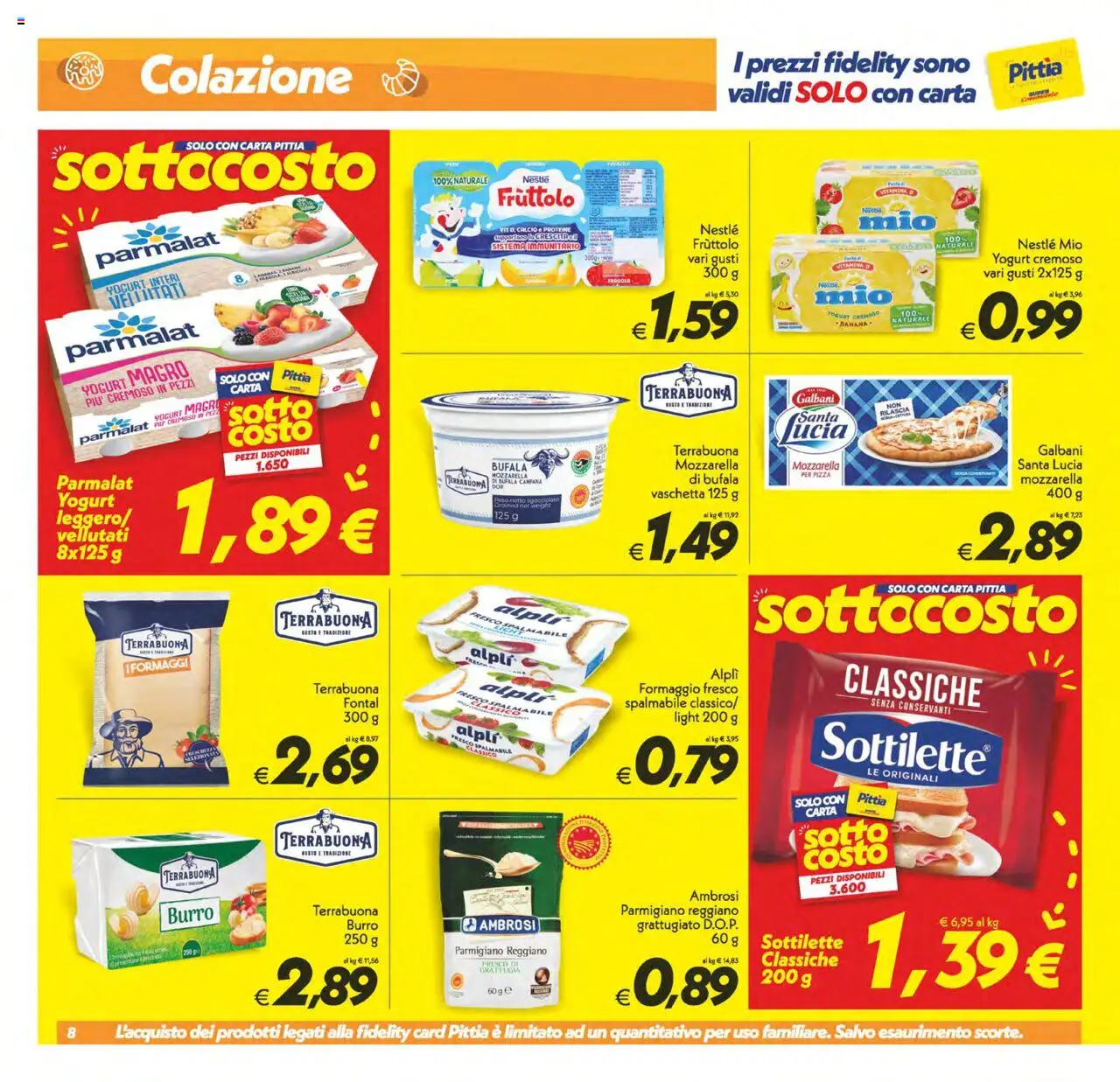 Volantino SuperConveniente del 03.10.2025 | Pagina: 8 | Prodotti: Pizza, Formaggio, Pesto, Parmigiano