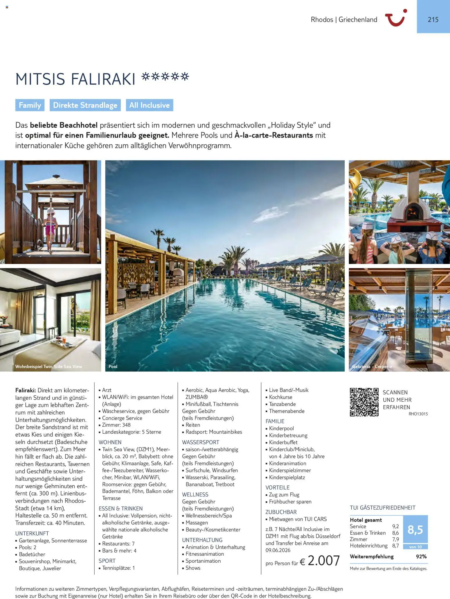 Aida  Südeuropa & Nordafrika 2026/27 – gültig ab 01.01.2026 | Seite: 215 | Produkte: Rum, Babybett, Küche