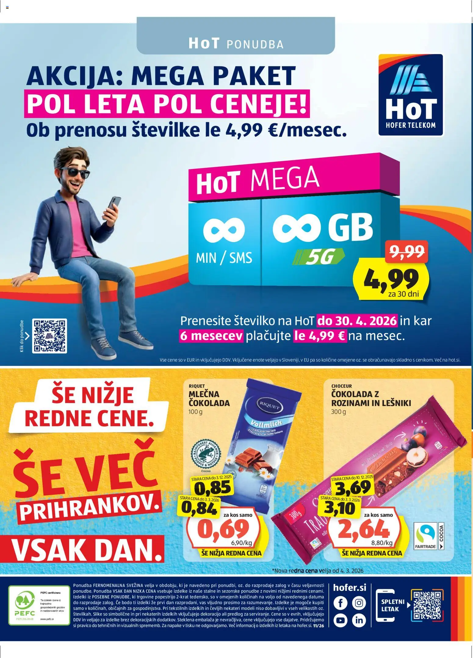 Hofer SI katalog | vrijedi od 04.03.2026 | Stranica: 32 | Proizvodi: Čokolada
