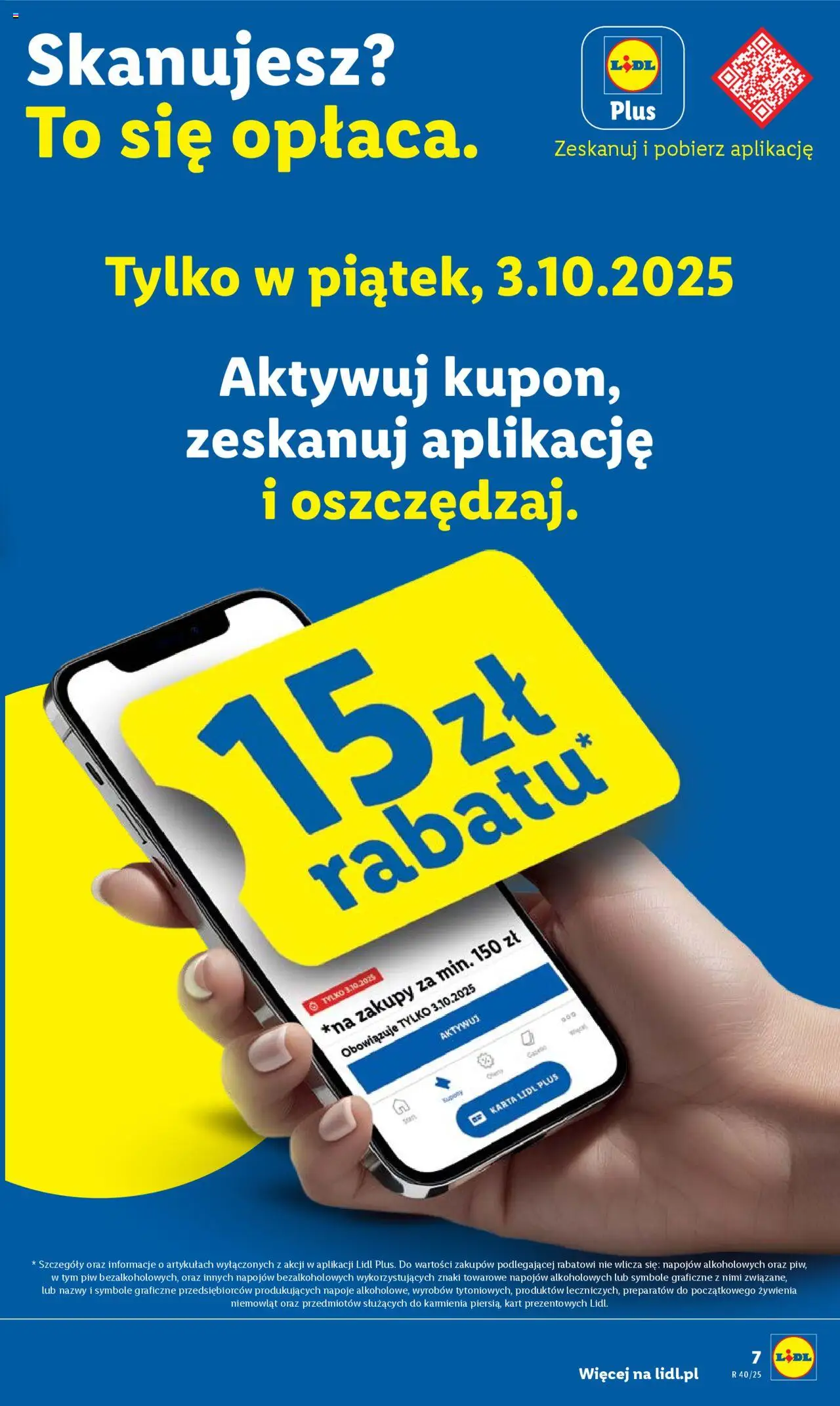 Lidl Gazetka od 02.10.2025 | Strona: 7 | Produkty: Karta, Napoje