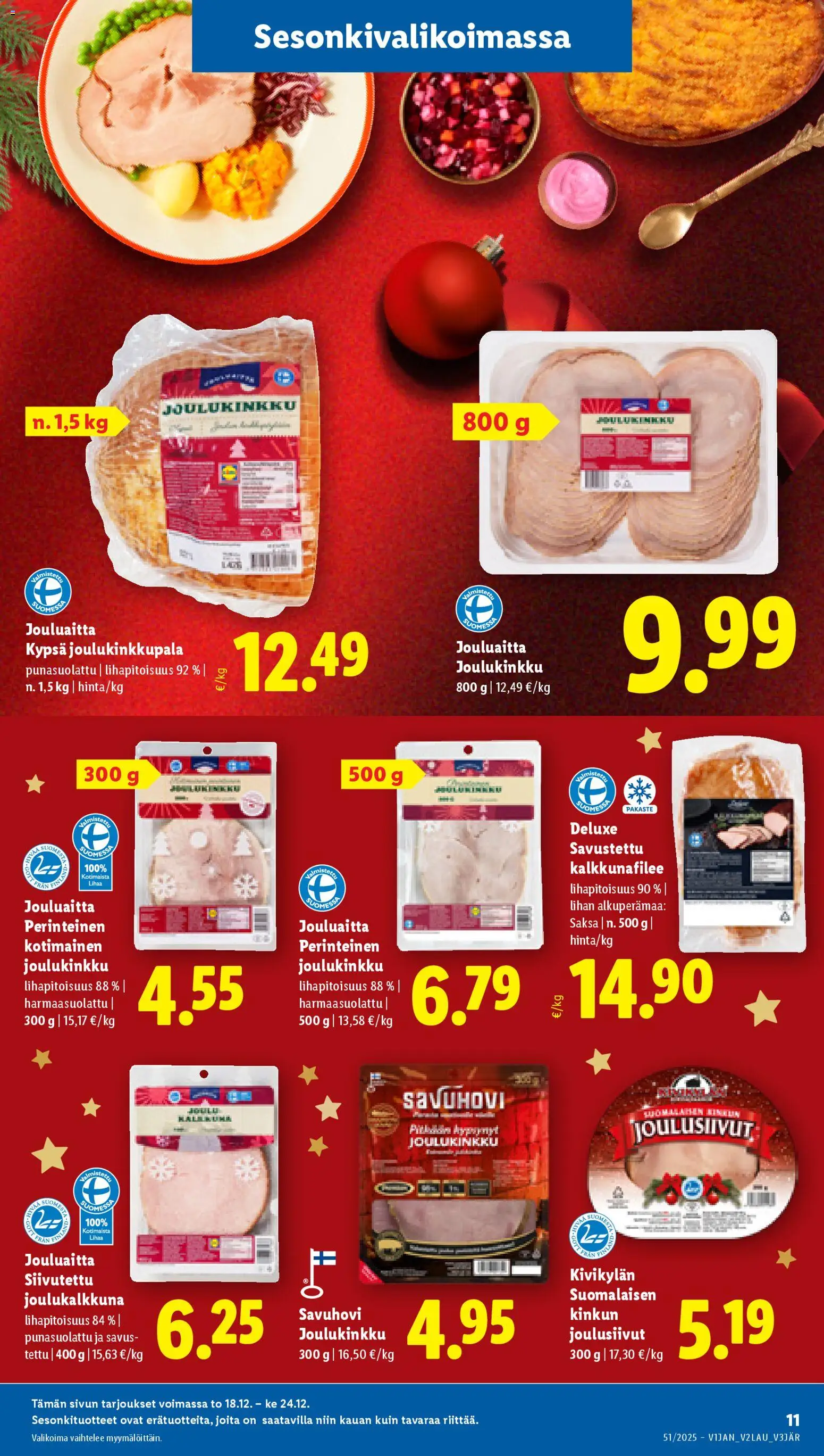 Lidl tarjoukset - Tampere – voimassa 18.12.2025 alkaen | Sivu: 11