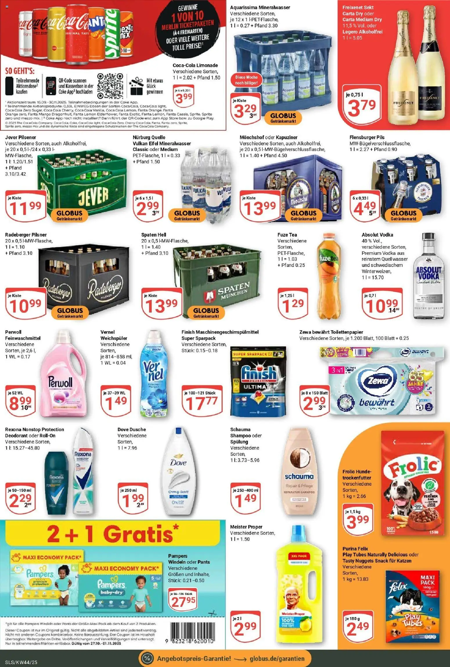Globus prospekt Saarlouis	 – gültig ab 26.10.2025 | Seite: 5 | Produkte: Sekt, Limonade, Finish, Jever