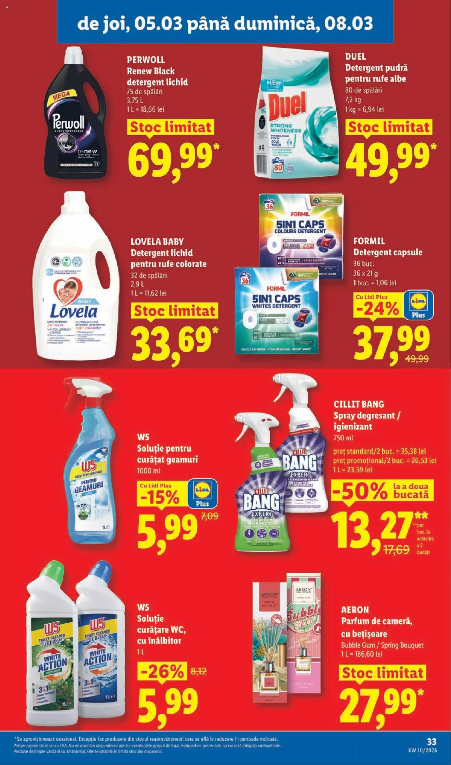 Noul catalog Lidl – valabil de la 02.03.2026 | Pagină: 33 | Produse: Pomelo, Parfum, Pudră, Detergent