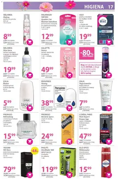 Pogląd oferty "GILLETTE Venus, zestaw: maszynka do golenia, 1 szt. + wkłady, 2 szt." - ważna od 04.03.2026 | Strona: 17 | Produkty: Malina, Maszynki do golenia, Balsam po goleniu, Old spice