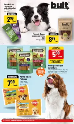 Pogląd oferty "POLOmarket Gazetka - Pet food" - ważna od 07.01.2026 | Strona: 7 | Produkty: Suszona wołowina, Jagnięcina, Karma dla psa pedigree, Nuggets