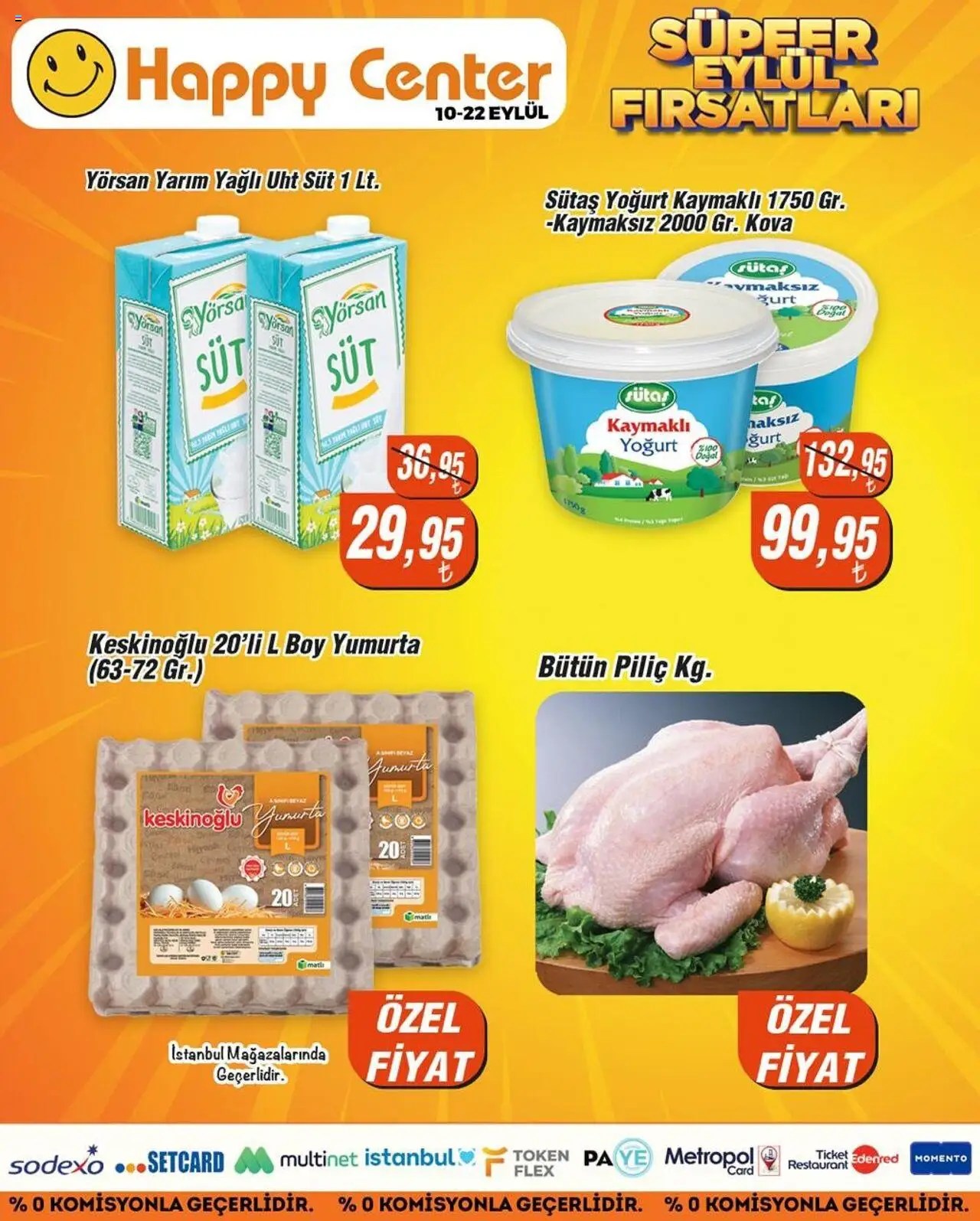 Happy Center Katalog - 10.09.2025 tarihinden itibaren geçerlidir | Sayfa: 7 | Ürünler: Süt, Yoğurt, Yumurta, Piliç