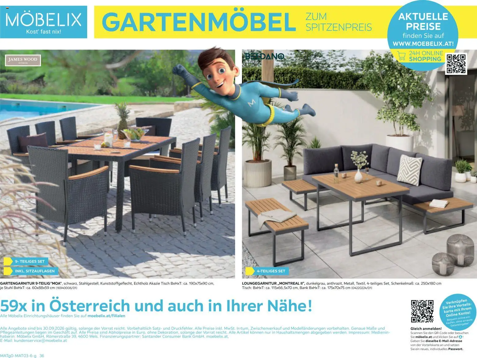 Möbelix Gartenmöbel gültig ab 16.03.2026 | Seite: 36 | Produkte: Tisch, Stuhl, Gartenmöbel