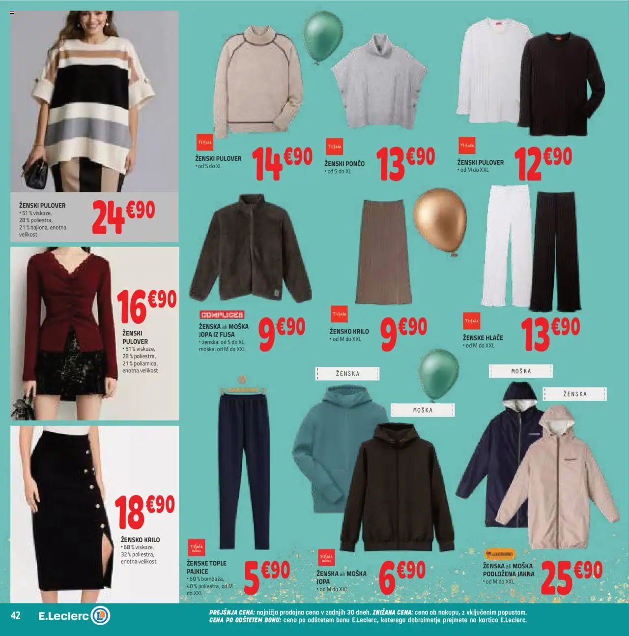 Novi E.leclerc katalog ponudbe – veljaven od 15.10.2025 | Stran: 2 | Izdelki: Krilo, Pulover, Jakna, Hlace