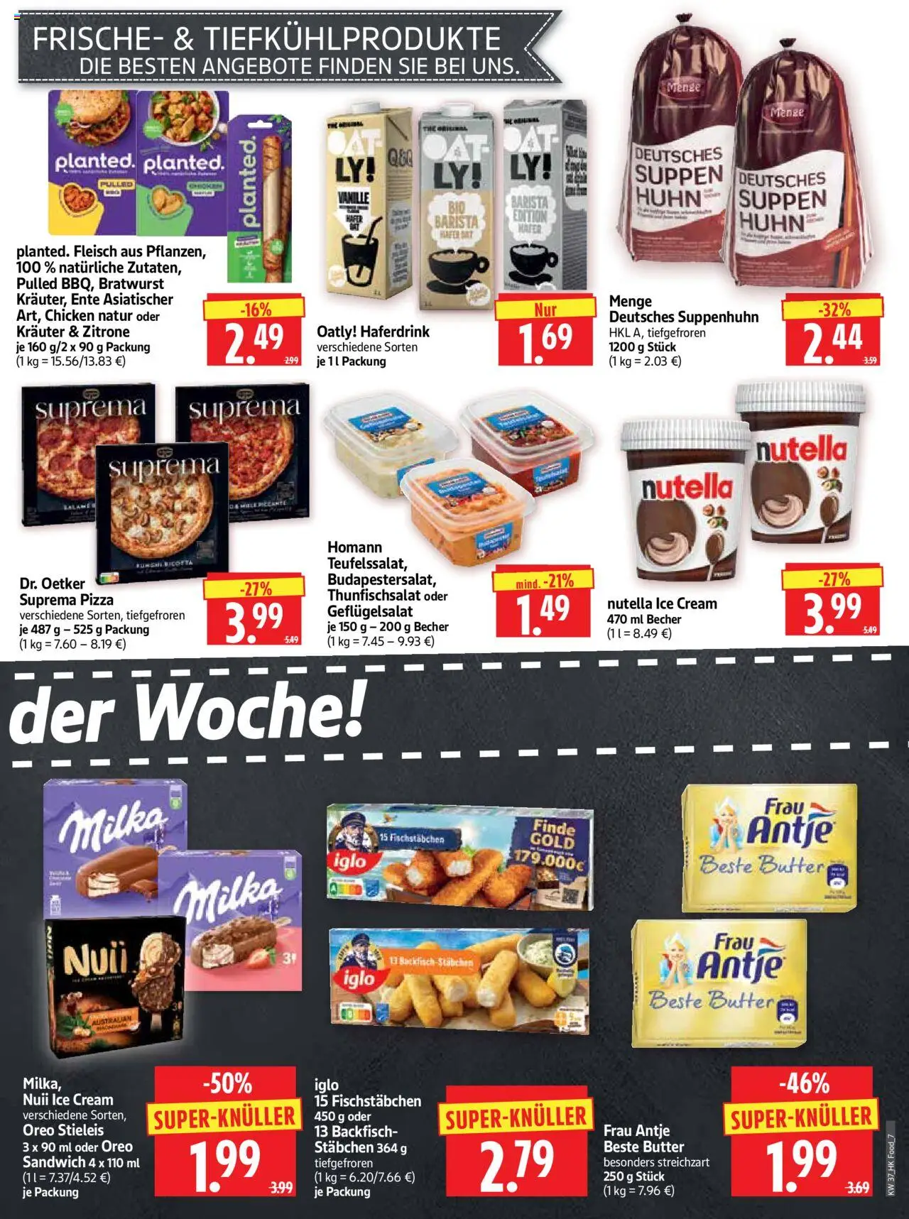 HERKULES Prospekt 	 – gültig ab 08.09.2025 | Seite: 7 | Produkte: Iglo, Bratwurst, Oatly, Pizza