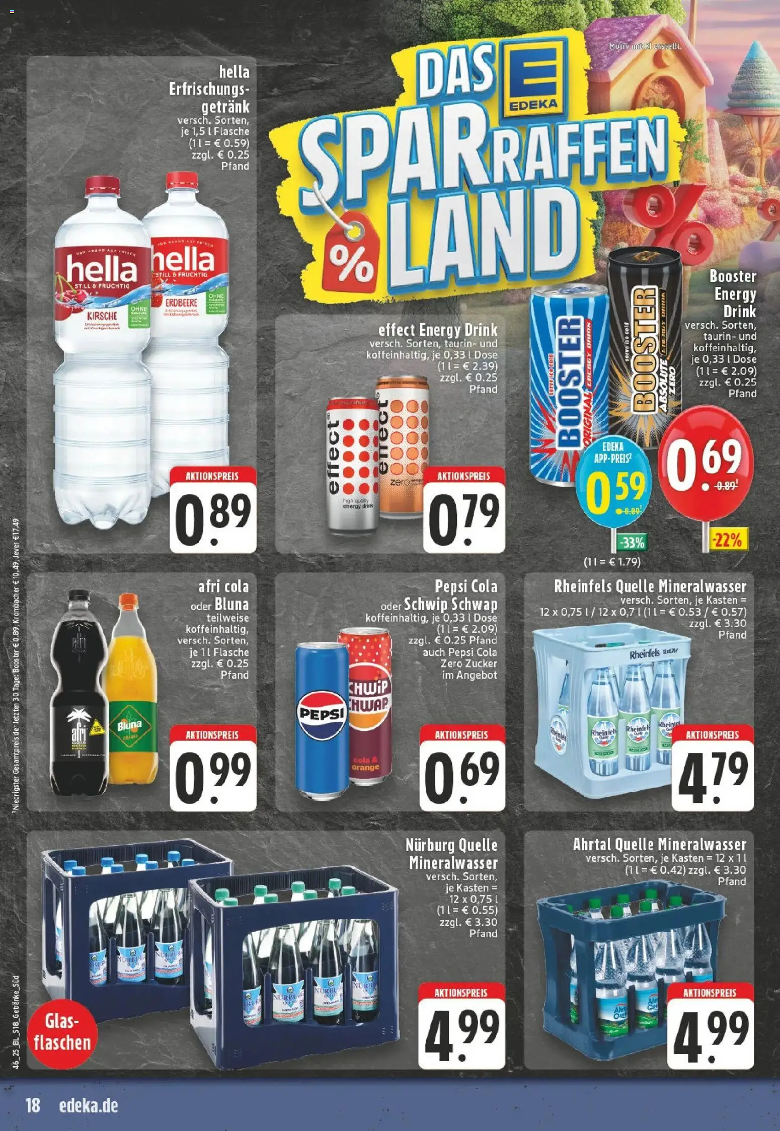 Edeka prospekt Bedburg	 – gültig ab 10.11.2025 | Seite: 18 | Produkte: Energy, Hella, Jever, Krombacher