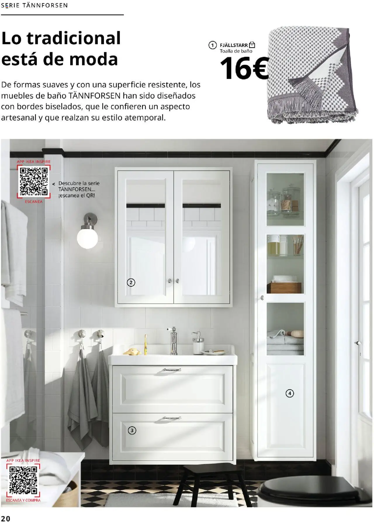 Catálogo IKEA Baños │ válido desde el 04.02.2025 | Página: 20 | Productos: Toalla de baño, Muebles, Baño