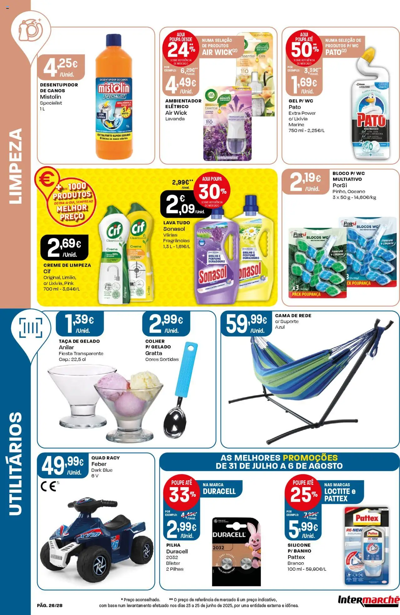 Intermarché folheto │ válido de 31.07.2025 | Página: 26 | Produtos: Perfume, Base, Cama, Banho