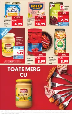 Ofertele Kaufland valabile de la 18.02.2026 | Pagină: 34 | Produse: Măsline, Ulei, Oțet, Fasole albă