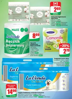 Papier toaletowy LaVenda Exclusive, 220 listków, 3-warstwowy, 10 rolek / 1 opak. Cena przy zakupie 1 opak. - 19,79 zł (1,98 zł/szt.) Cena za opak. przy zakupie 2 opak. - 14,99 zł (1,50 zł/szt.) od 17.09.2025 | Strona: 68
