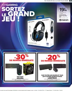Carrefour - Prévisualisation de Carrefour Faites entrer les bonnes affaires de printemps  valide à partir de 24.03.2026 | Page: 25 | Produits: Souris, Playstation, Casque