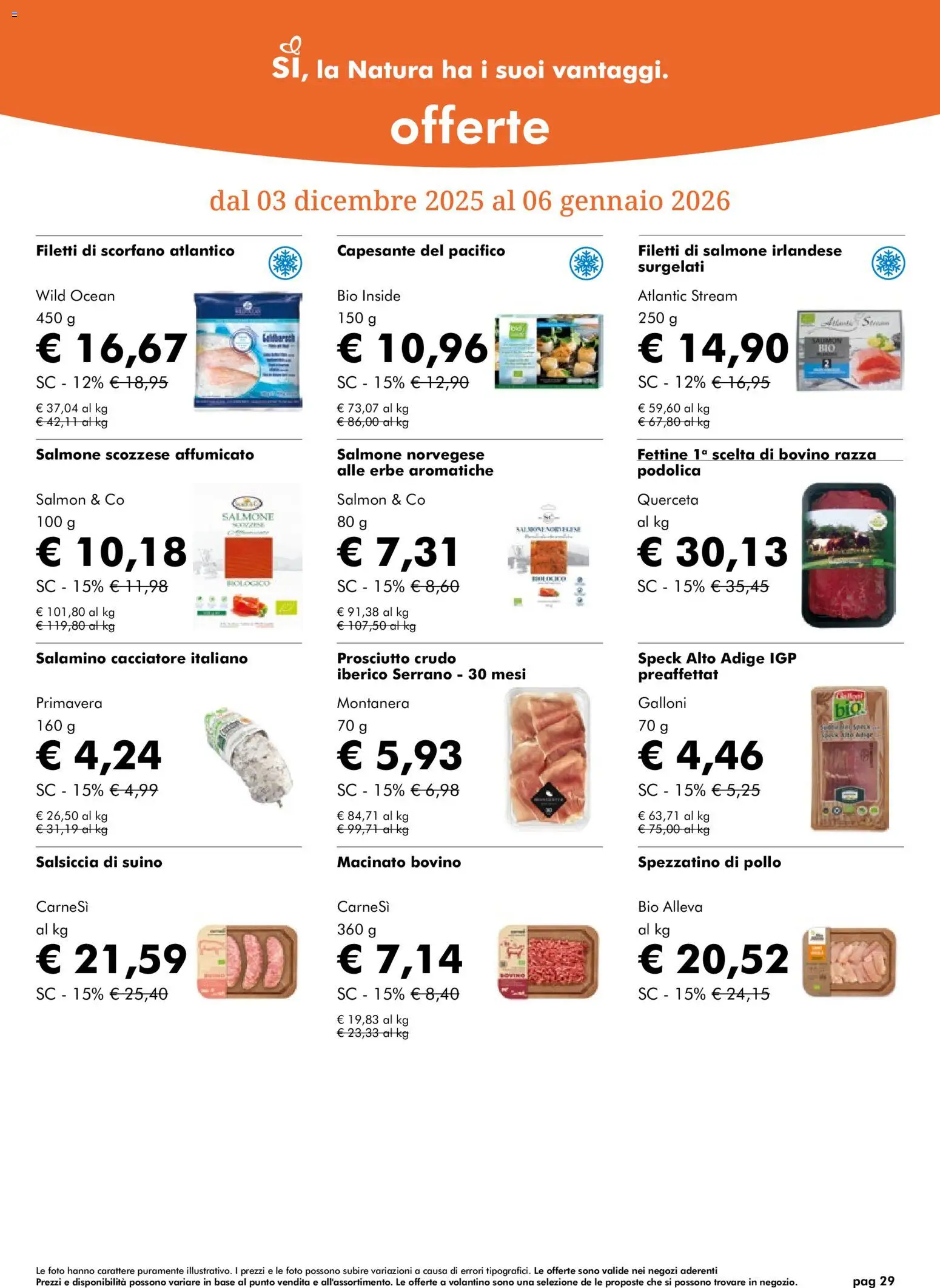 Volantino Natura Sì del 03.12.2025 | Pagina: 29