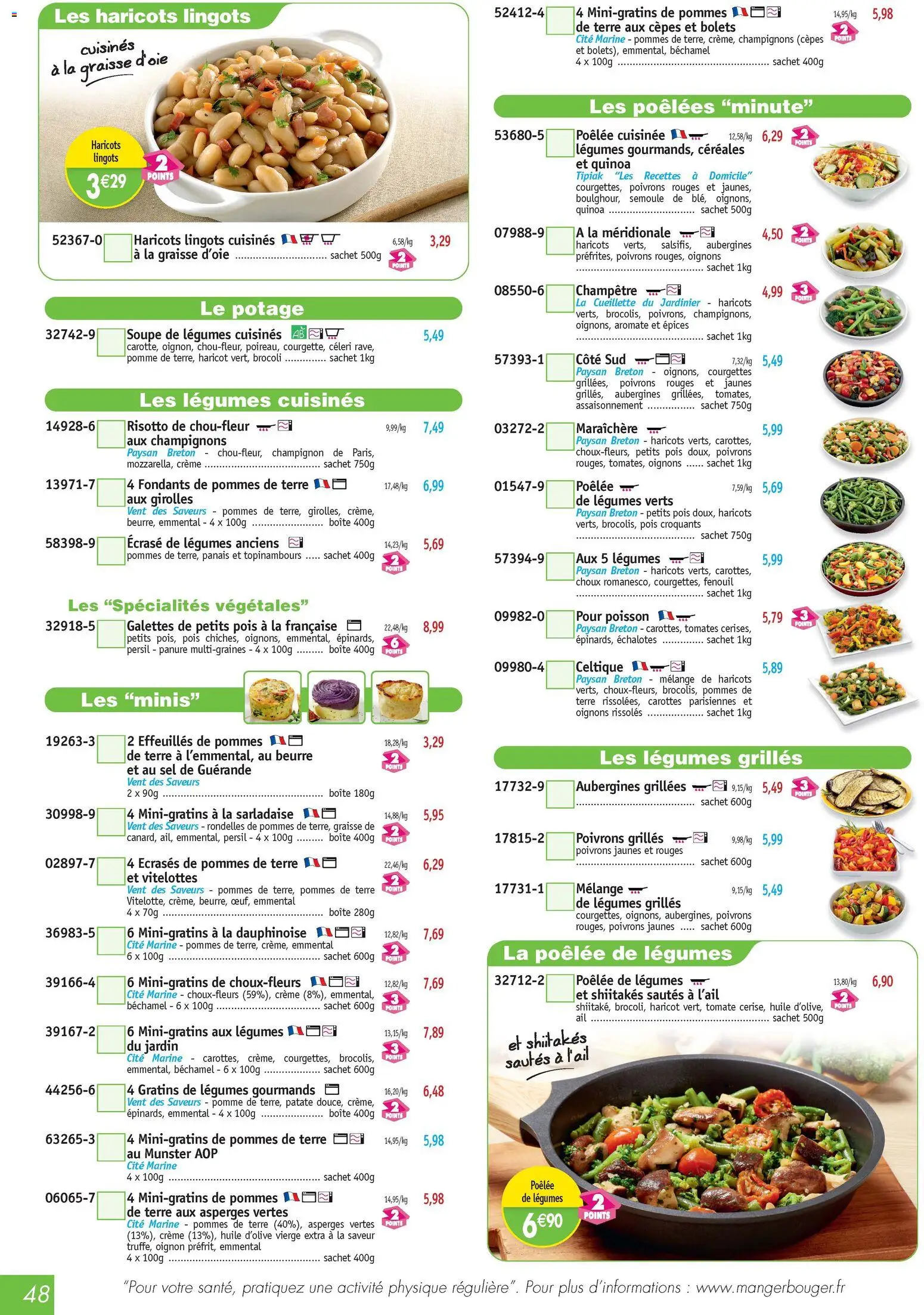 {H1} | Page: 48 | Produits: Pomme, Persil, Céréales, Crème