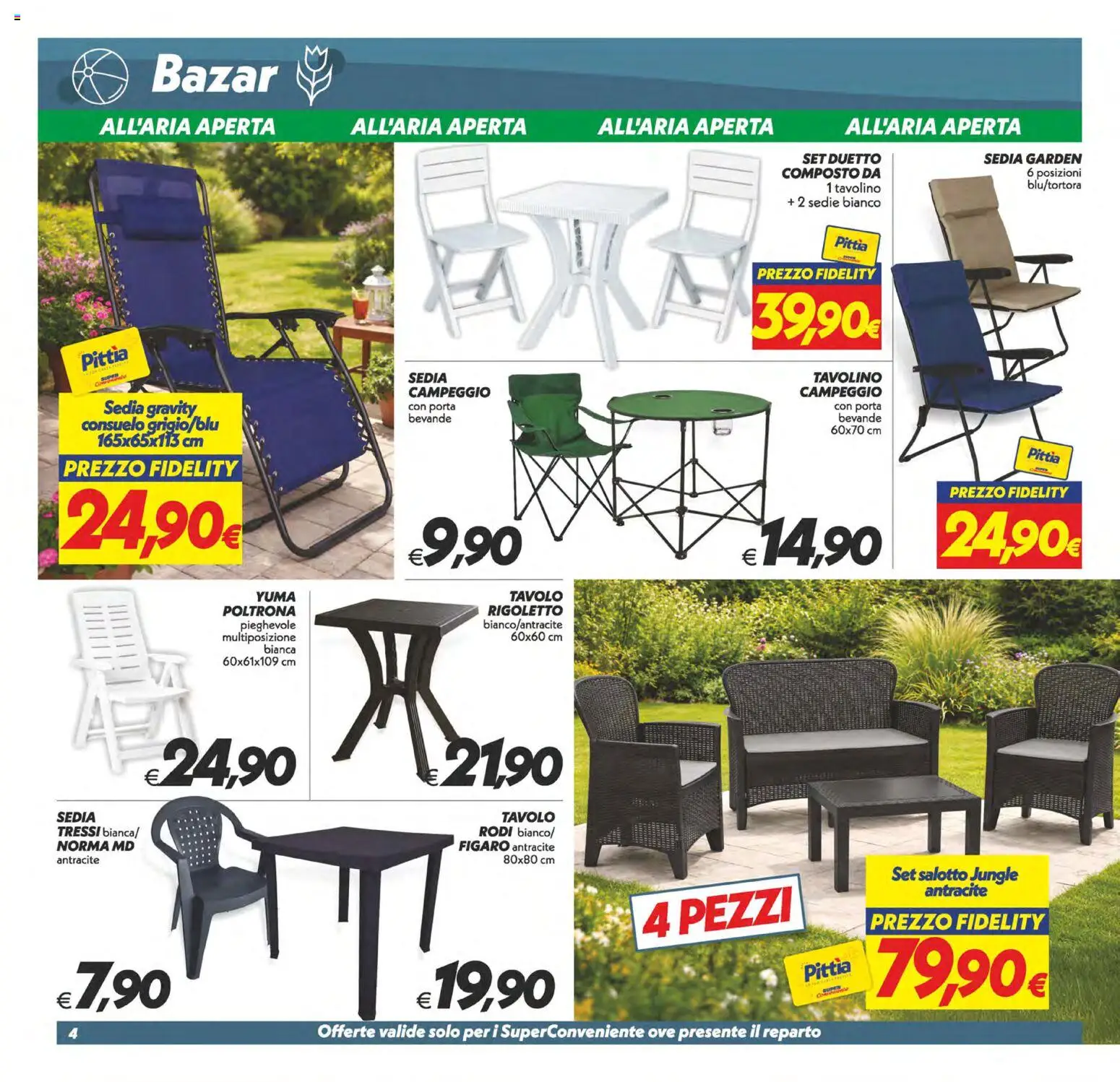 Volantino SuperConveniente del 28.04.2026 | Pagina: 29 | Prodotti: Tavolino, Poltrona, Tavolo, Sedia