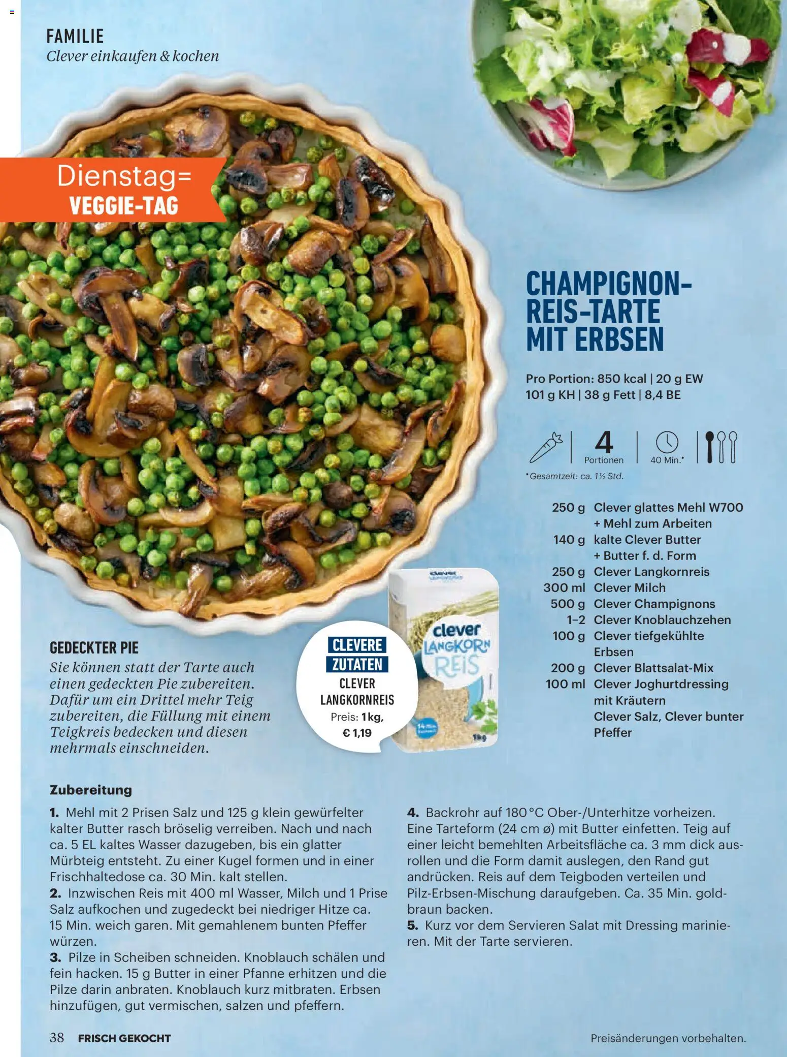 Billa  Frisch Gekocht gültig ab 01.03.2026 | Seite: 36 | Produkte: Salz, Knoblauch, Milch, Reis