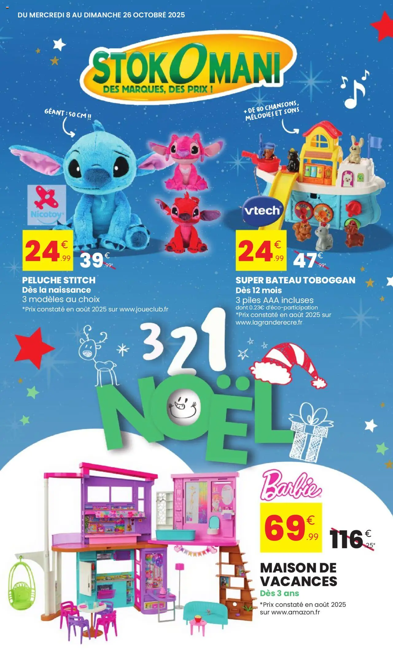 {H1} | Page: 1 | Produits: Toboggan, Peluche, Piles