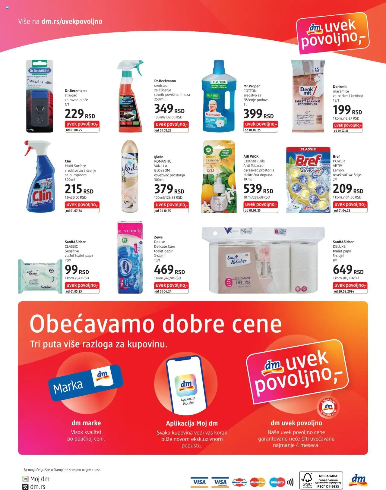 DM Drogerie katalog - važi od 16.10.2025 | Strana: 8 | Proizvode: Bref, Toalet papir, Air wick, Wc
