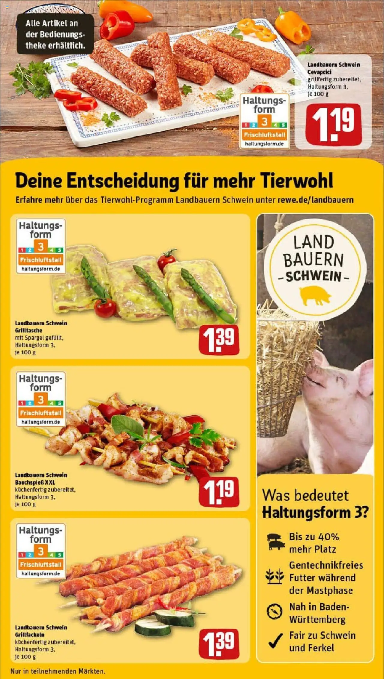 Rewe prospekt Schiffweiler / Landsweiler	 - gültig ab dem 29.06.2025 | Seite: 13 | Produkte: Theke, Cevapcici, Spargel