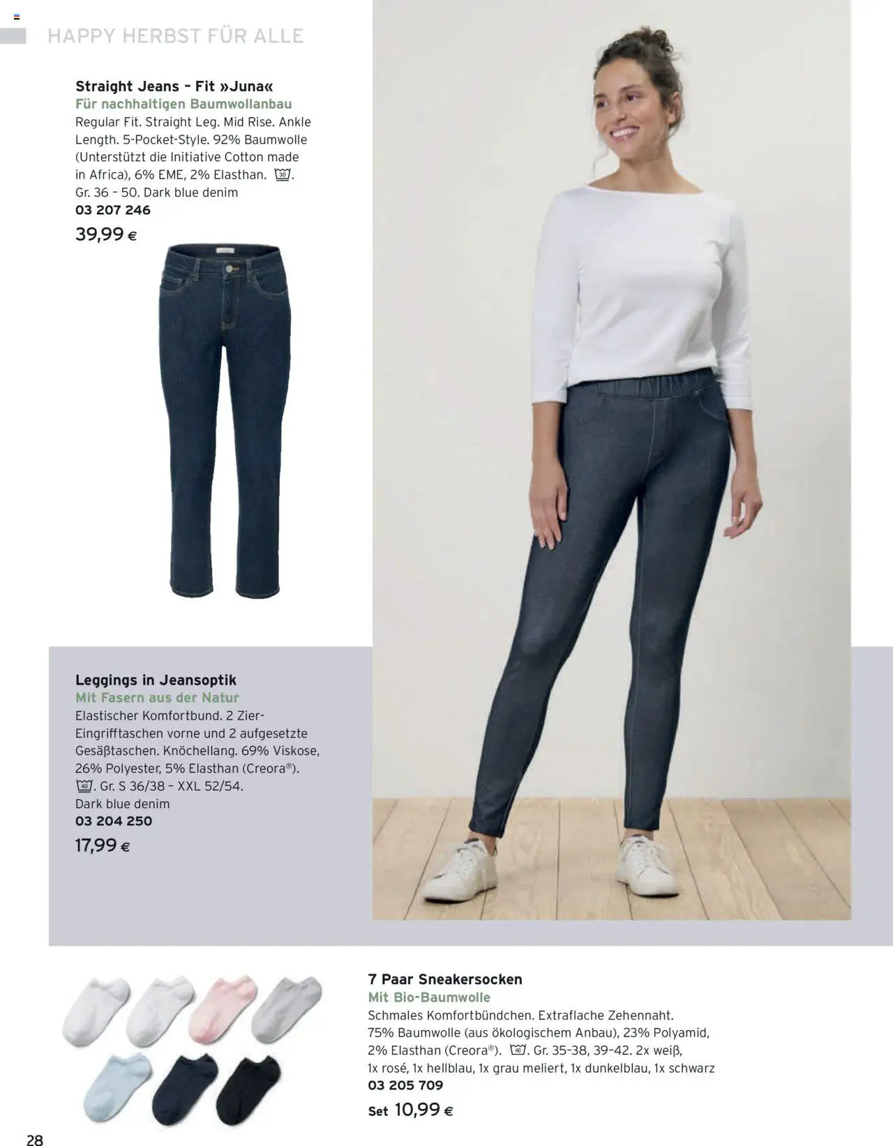 Tchibo Eduscho Katalog Herbst 2025 gültig ab 12.09.2024 | Seite: 28 | Produkte: Leggings, Jeans