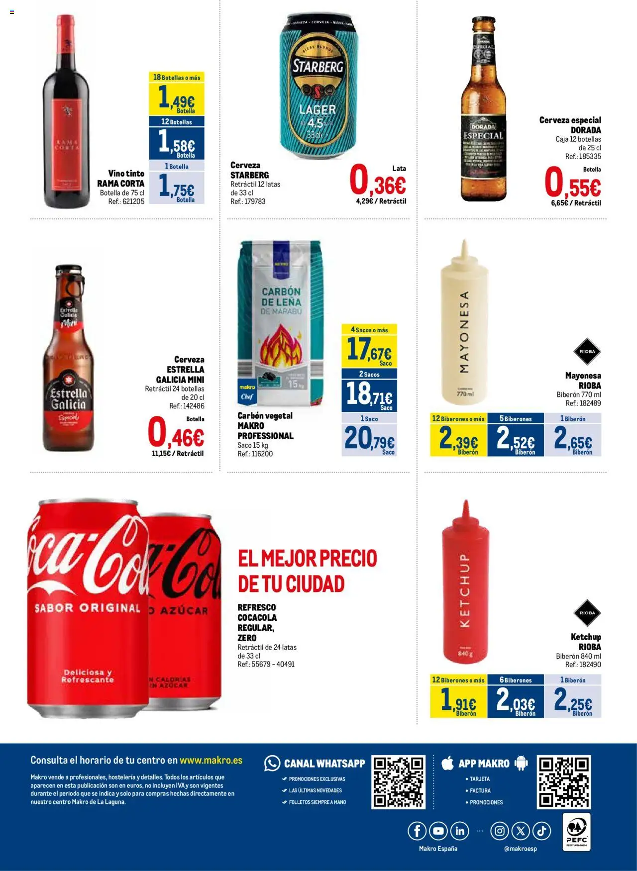Makro - Fiestas de La Candelaria - La Laguna │ válido desde el 05.08.2025 | Página: 4 | Productos: Vino, Cerveza, Οθόνη προβολής, Caja