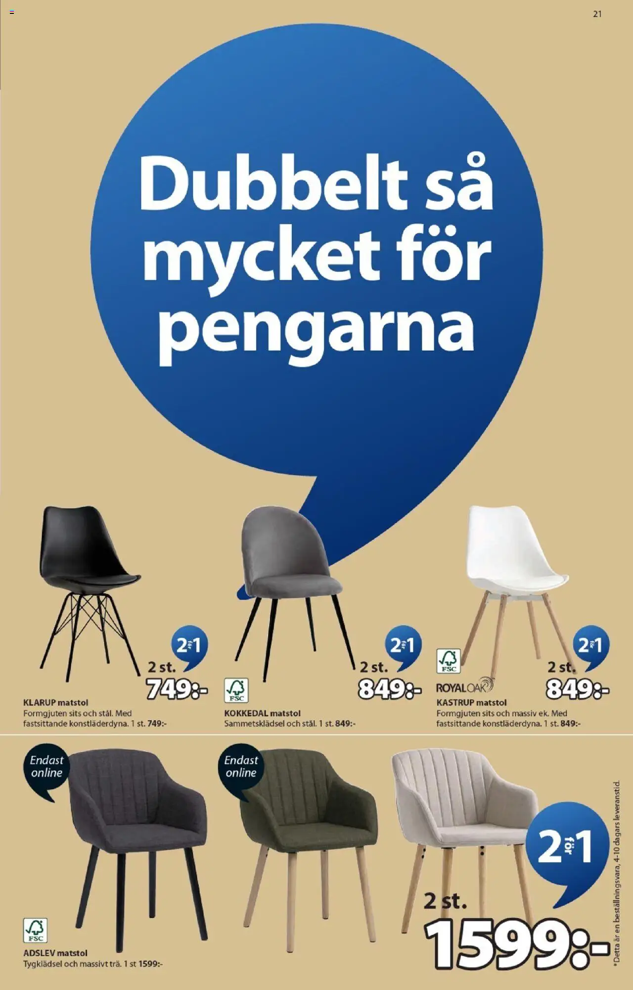 JYSK reklamblad aktuell från 22.09.2025 | Sida: 21