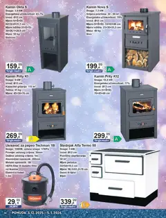 KTC - Katalog tehnike i posuđa - Pregled kataloga iz trgovine KTC, vrijedi od 03.12.2025 | Stranica: 14 | Proizvodi: Usisavač, Kamin, Kabel, Štednjak