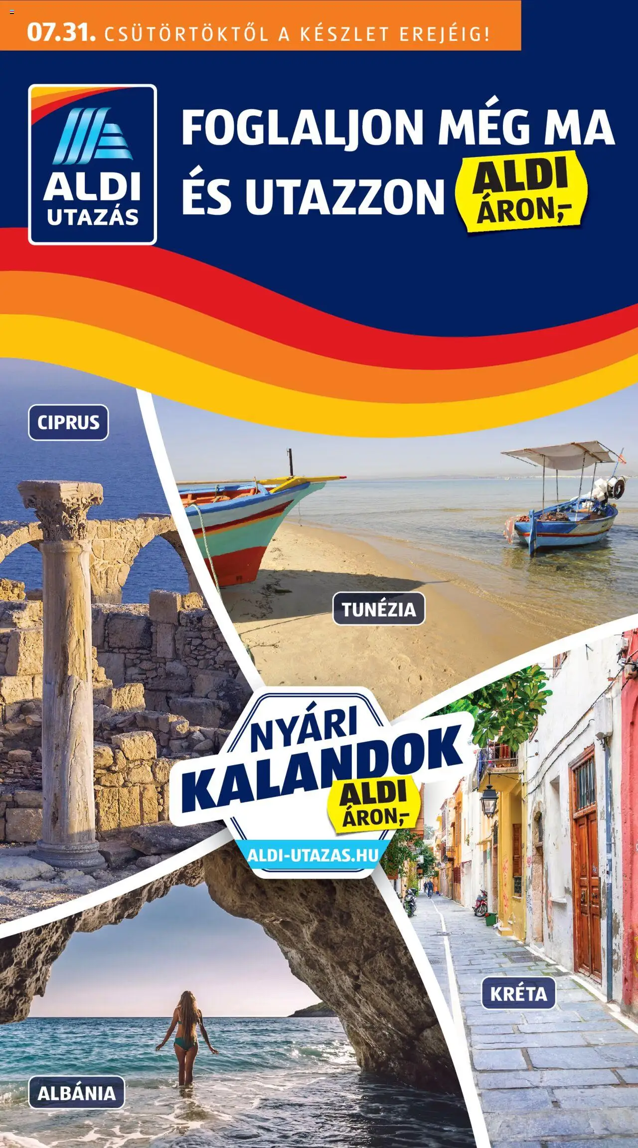 Aldi akciós ujság - amely érvényes a következő dátumtól: 31.07.2025 | Oldal: 1