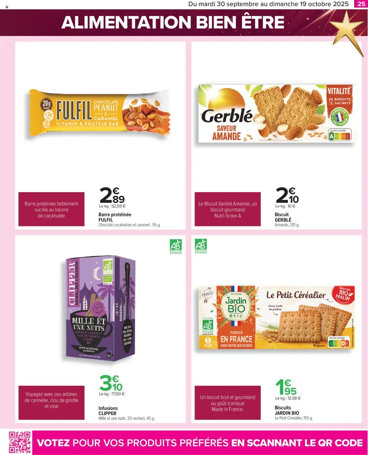  | Page: 25 | Produits: Cacahuète, Cannelle, Beurre, Biscuits