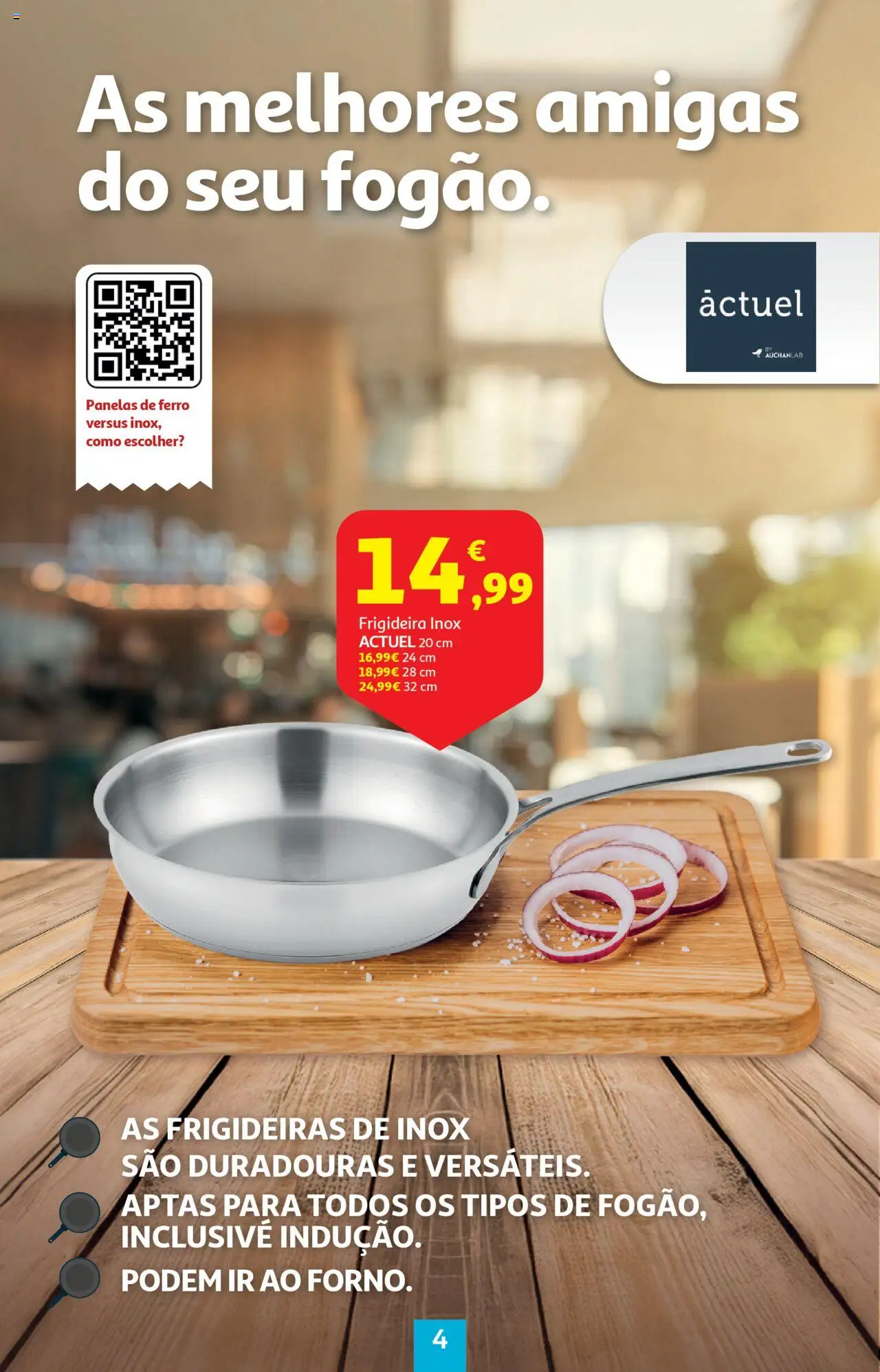 Auchan - Uma cozinha de Chef │ válido de 18.09.2025 | Página: 4 | Produtos: Ferro, Frigideira