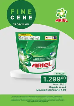 Univerexport Ariel tim za popust fin - pregled Univerexport kataloga - važi od 27.04.2026