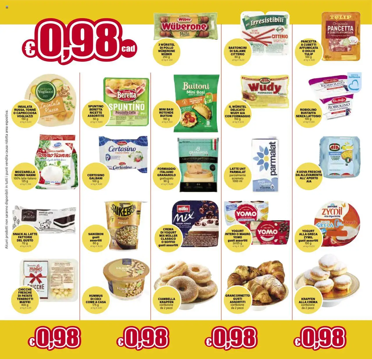 Volantino Il Gigante del 07.08.2025 | Pagina: 16 | Prodotti: Uova, Pancetta, Latte, Formaggio
