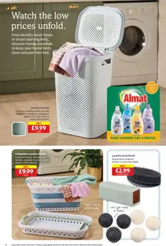 Preview of Aldi - Weekly offers UK Specialbuys valid from 16.04.2026 | Page: 8 | Products: Basket, Hamper, Linssit, Dryer