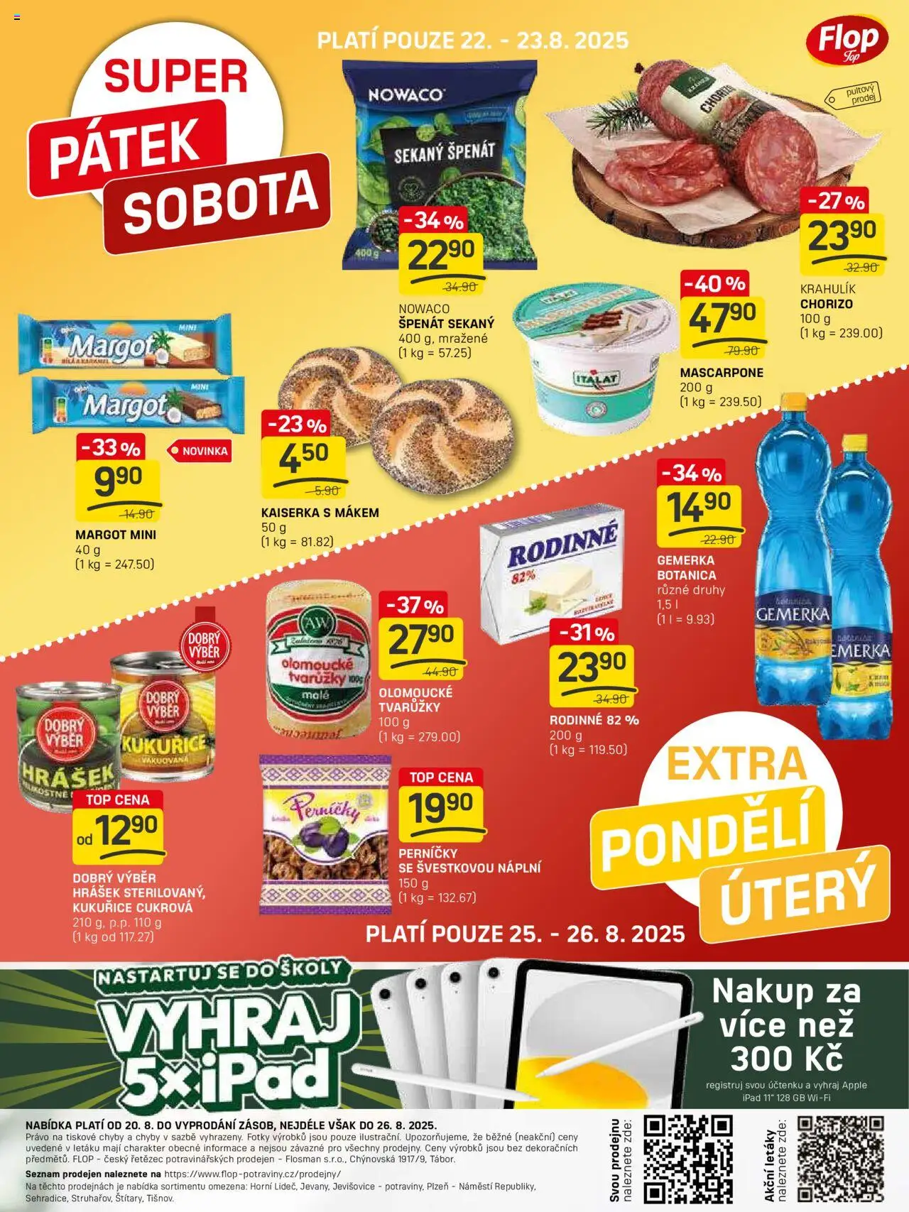 Flop leták - FlopTop od 20.08.2025 | Strana: 12 | Produkty: Kaiserka, Ipad, Mascarpone, Chorizo