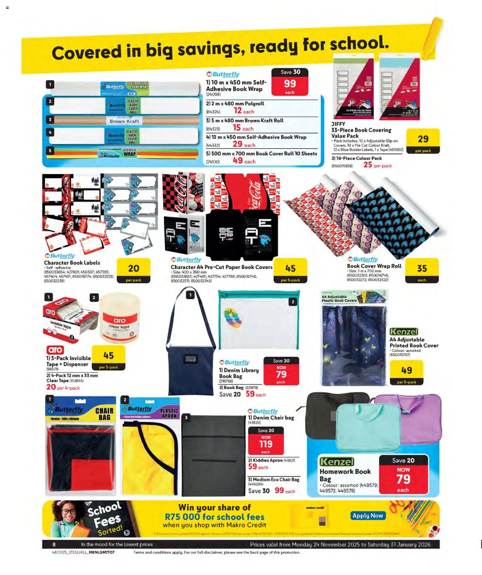 New Makro catalogue – valid from 24.11.2025 | Page: 8 | Products: Apron, Apples, Paper, Tape
