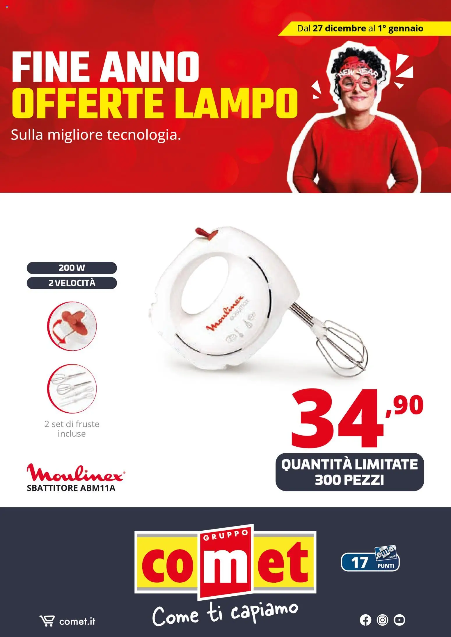 Volantino Comet del 27.12.2025 | Pagina: 48 | Prodotti: Sbattitore