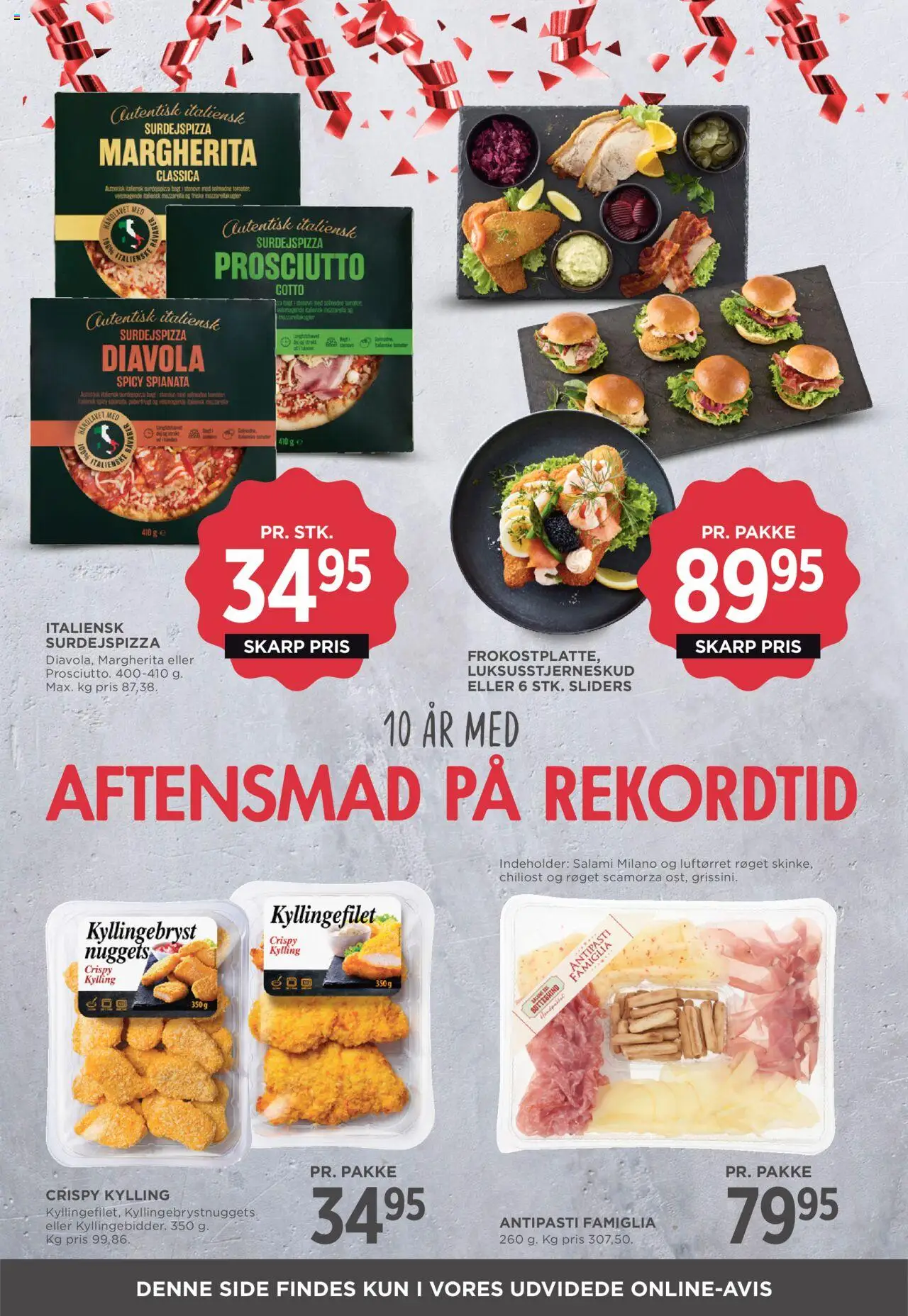 Meny tilbudsavis – gyldig fra 12.09.2025 | Side: 17 | Produkter: Salami, Tomater, Mozzarella, Peberfrugt