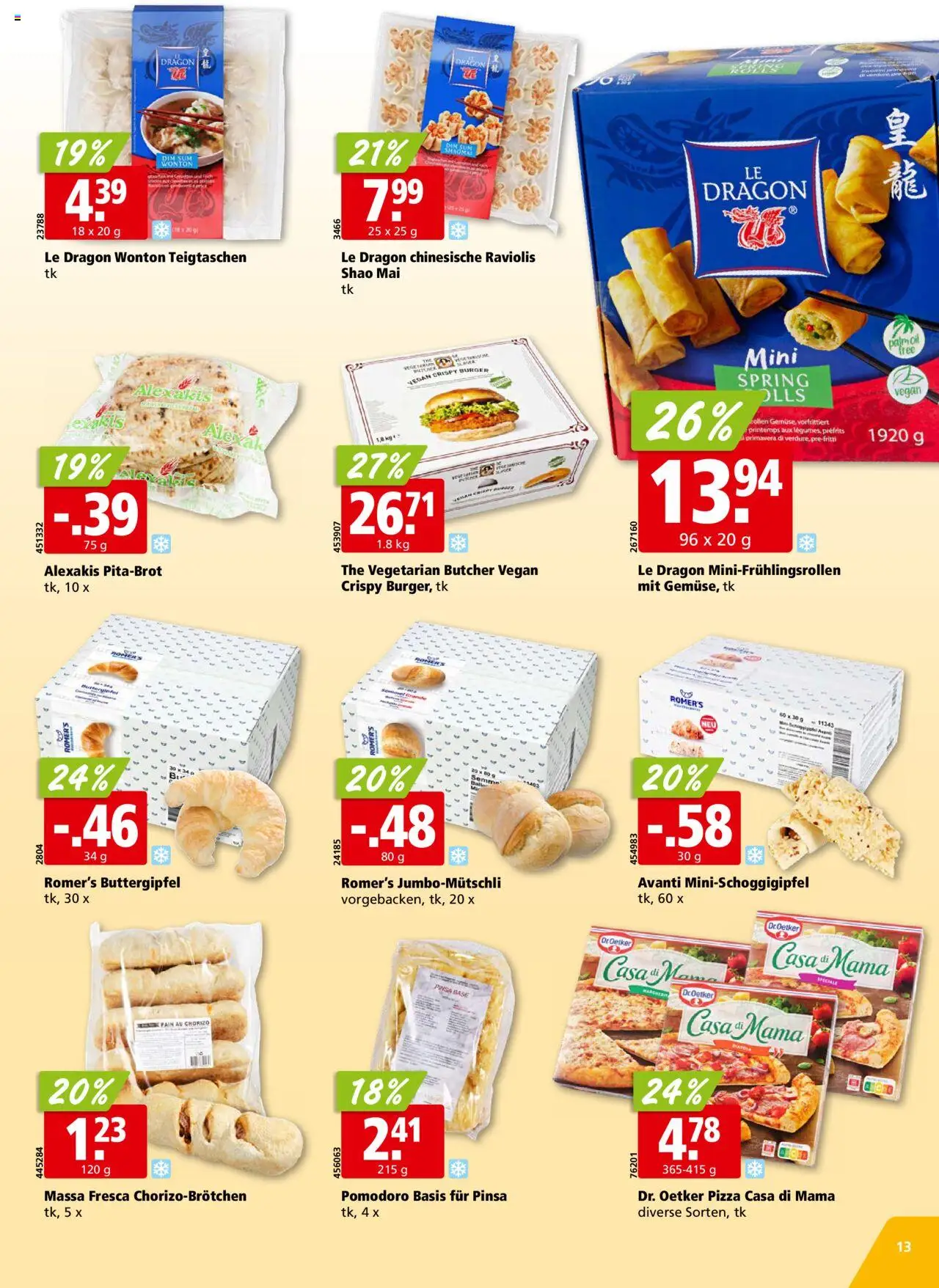 Aligro Aktionen Chavannes, Matran, Genf, Sitten ab 18.08.2025 | Seite: 13 | Produkte: Burger, Pizza
