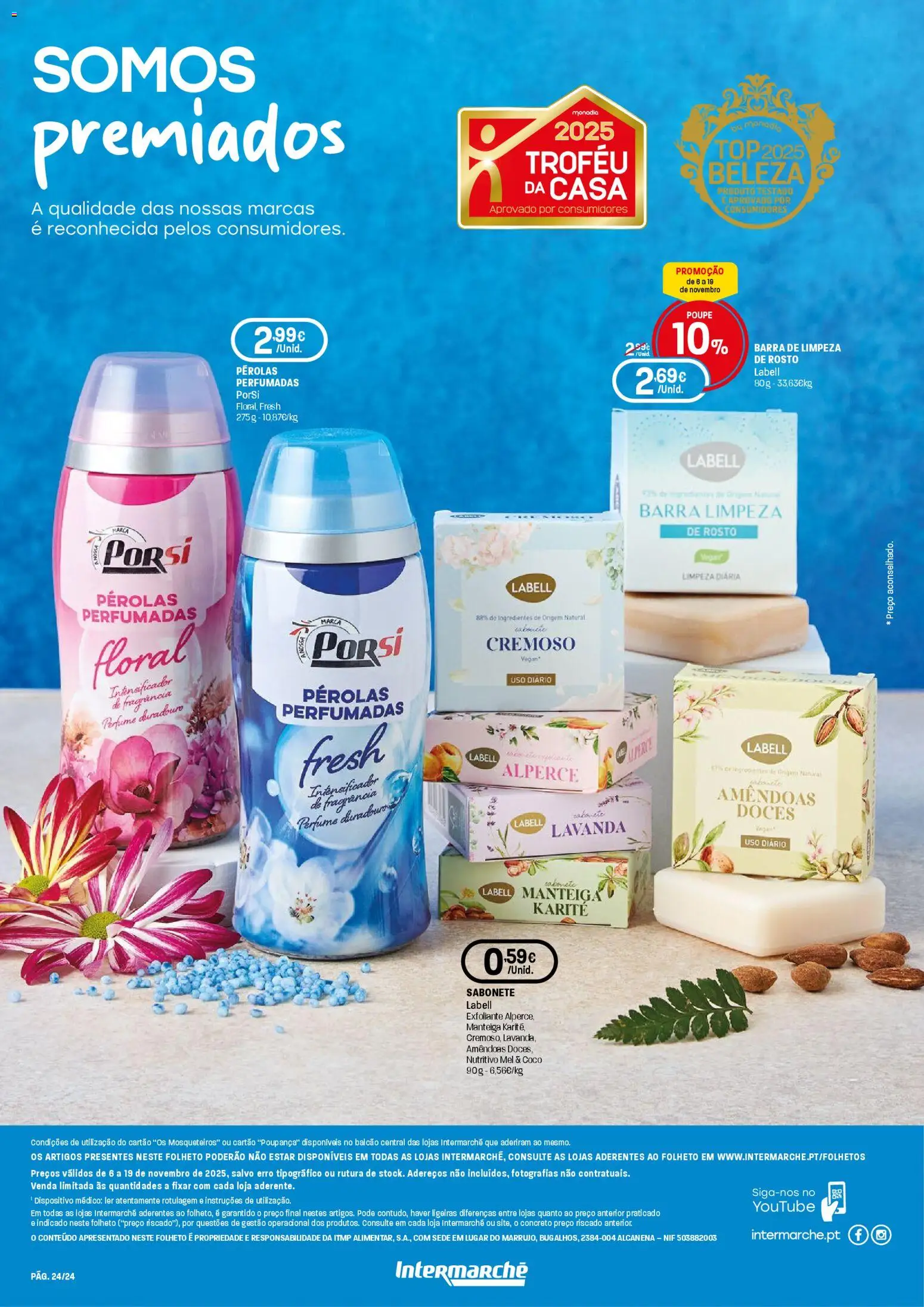 Intermarché folheto │ válido de 06.11.2025 | Página: 24 | Produtos: Perfume, Fragrância, Manteiga, Mel