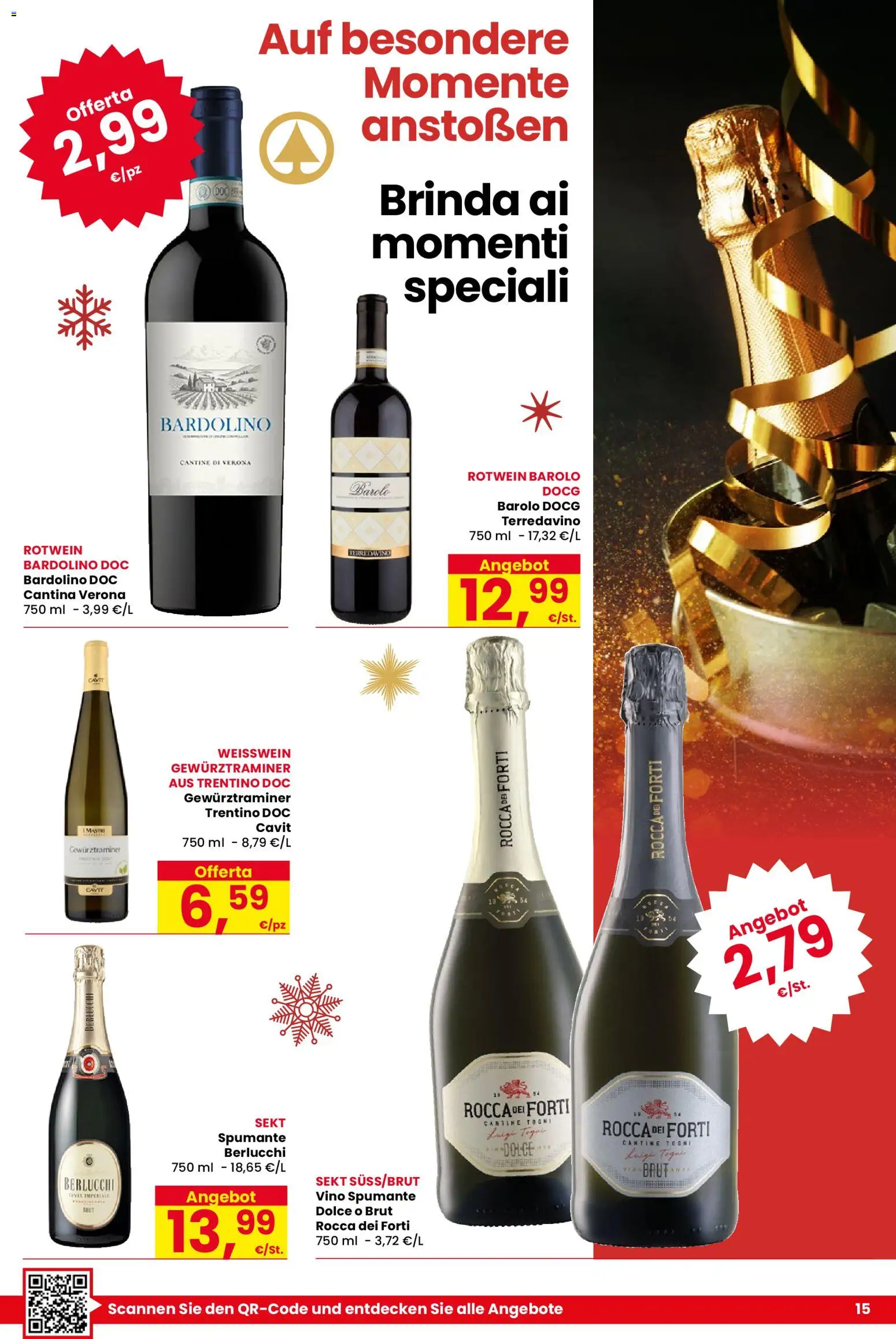 Volantino Despar del 25.11.2025 | Pagina: 15 | Prodotti: Vino, Spumante