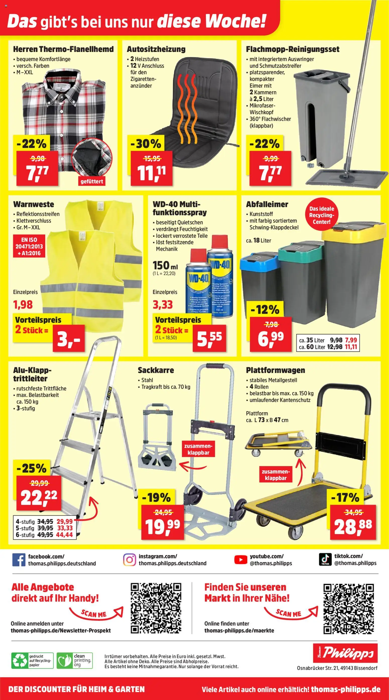 Thomas Philipps Prospekt – gültig ab 19.01.2026 | Seite: 10 | Produkte: Abfalleimer