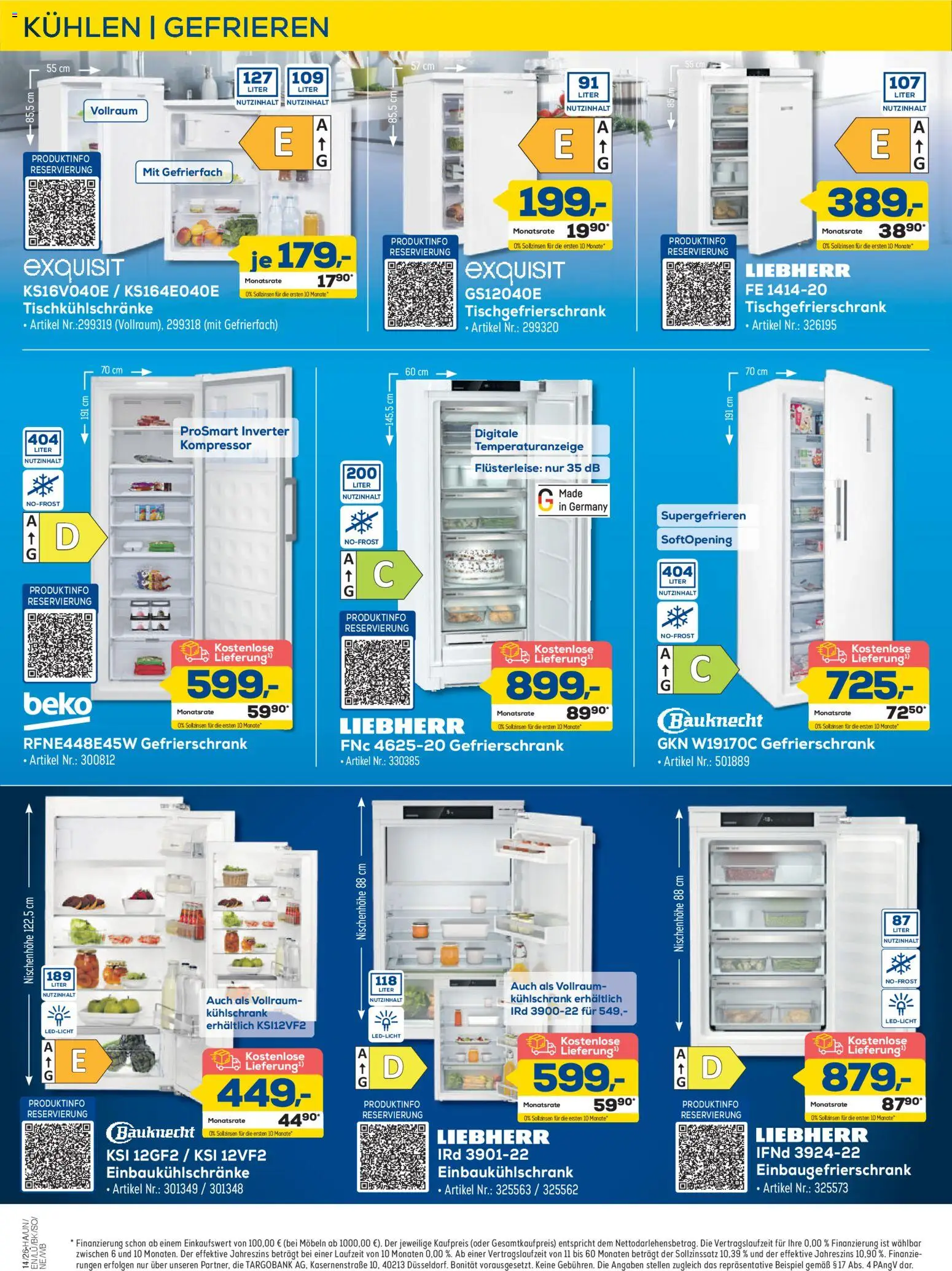 Euronics Prospekt Berlet – gültig ab 26.03.2026 | Seite: 8 | Produkte: Liebherr, Gefrierschrank, Kühlschrank