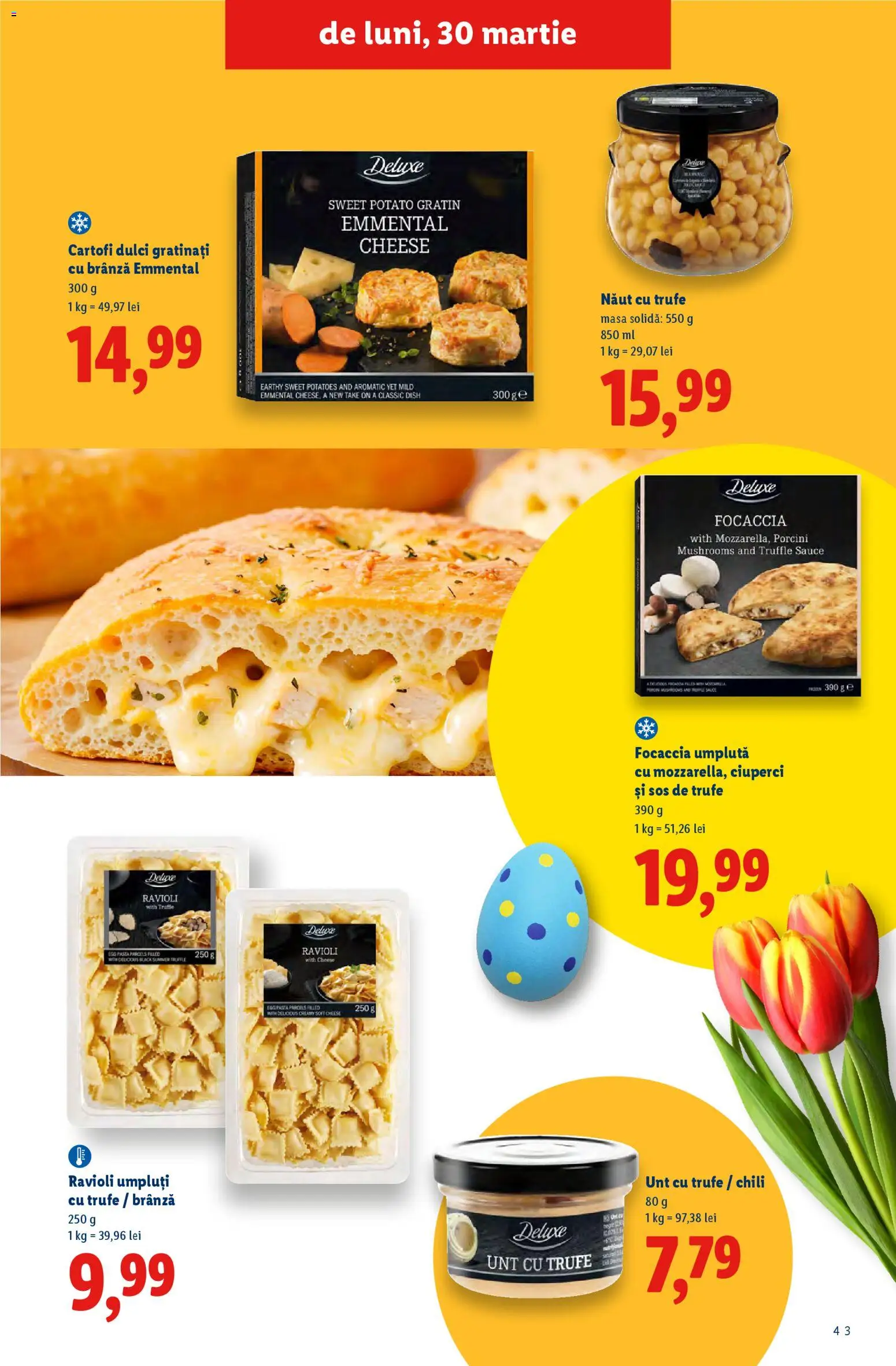 Noul catalog Lidl – valabil de la 02.03.2026 | Pagină: 43 | Produse: Taneli organik hardal, Ciuperci, Unt, Sos