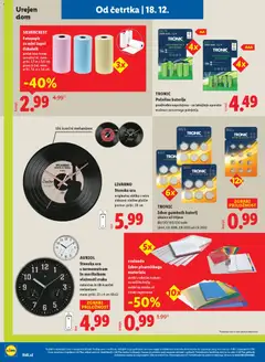 Lidl katalog akcije – veljaven od 18.12.2025 | Stran: 28 | Izdelki: Ura, Stenska ura, Tiskalnik, Baterije