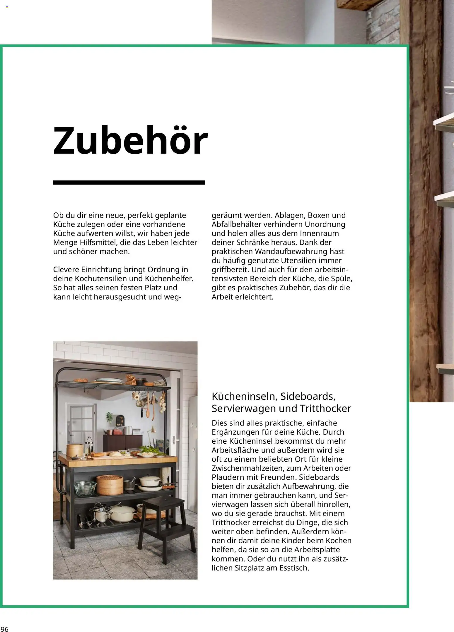 Ikea Prospekt 	 – gültig ab 01.04.2025 | Seite: 96 | Produkte: Servierwagen, Küche