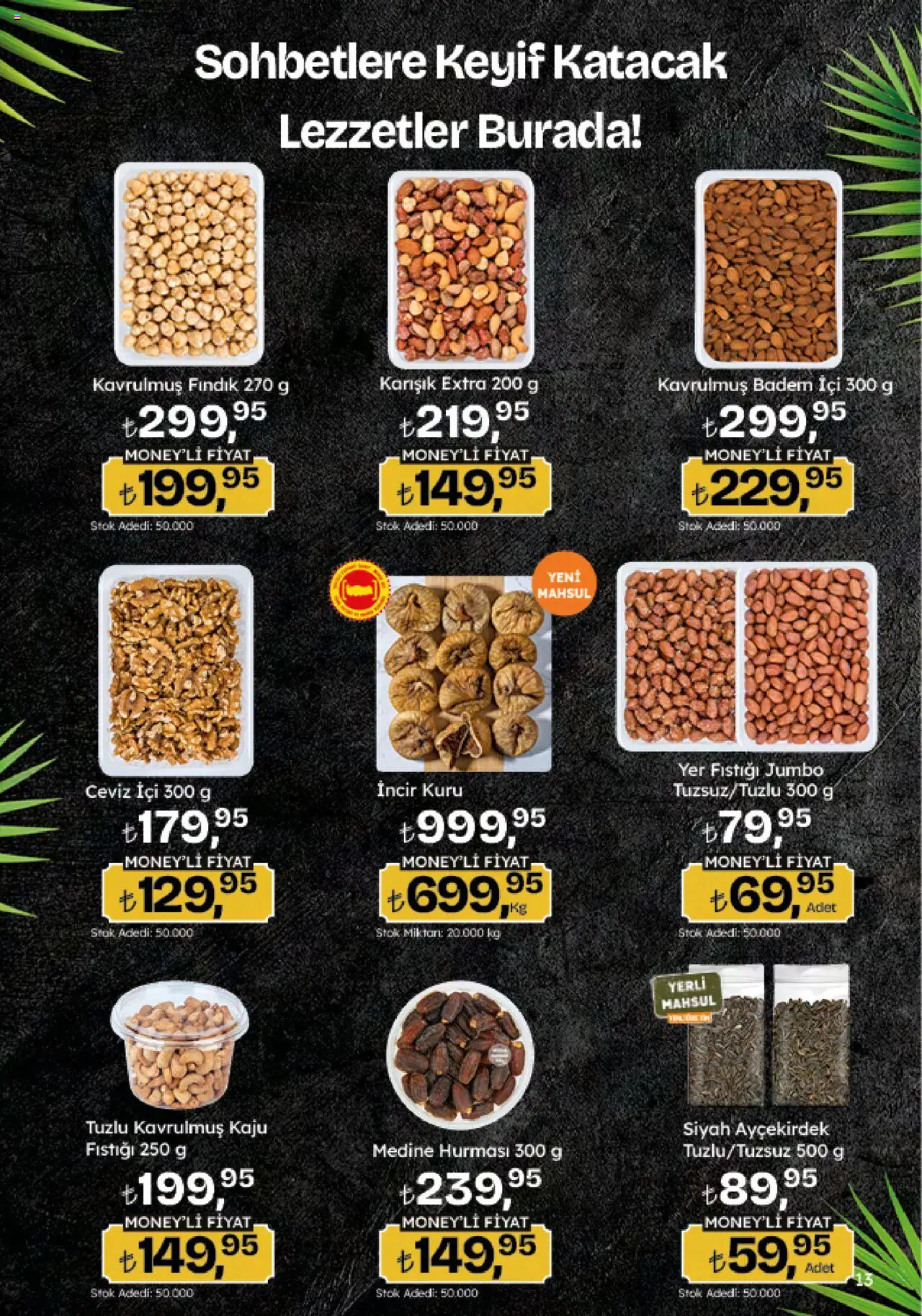 Migros Katalog - 5M Migroskop Dijital - 25.09.2025 tarihinden itibaren geçerlidir | Sayfa: 13 | Ürünler: Fındık, Badem, Yer fıstığı, Ceviz